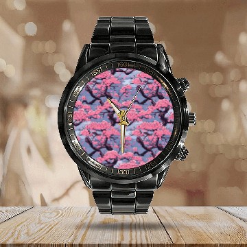 Discover Anime Euphoria: Fantasy Cherry Blossom Dreamscape Calendar Steel Band Watch