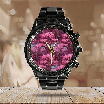 Discover Anime Euphoria: Fantasy Cherry Blossom Dreamscape Calendar Steel Band Watch