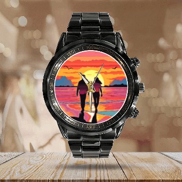 Discover Ocean of Love Calendar Steel Band Watch