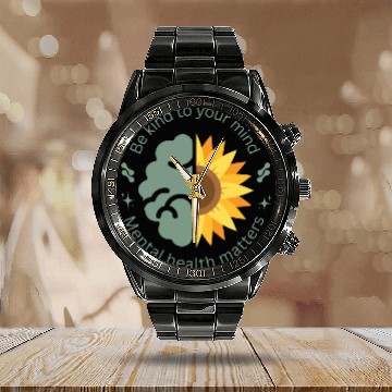 Discover Unisex Shawl Collar Calendar Steel Band Watch