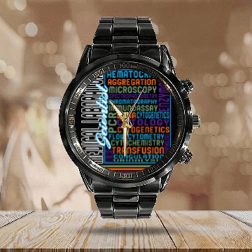 Discover Science Calendar Steel Band Watch, Medical Laboratory Calendar Steel Band Watch, Medicine