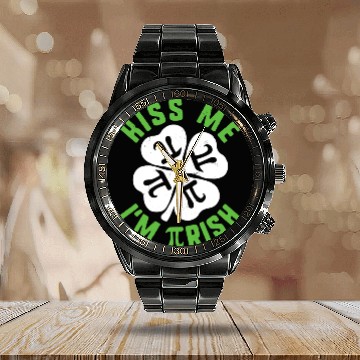 Discover Kiss Me Im Pirish St Patricks Pi Day Math Teacher Calendar Steel Band Watch