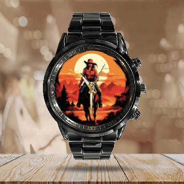 Discover Wild West Journey Calendar Steel Band Watch