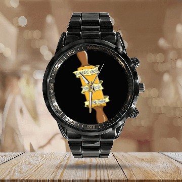 Discover Bakers Make The World Smell Better Baking Cookie Calendar Steel Band Watch