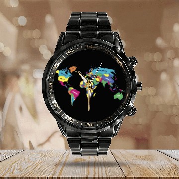 Discover Lgbt Pride Month Lgbtq World Map Calendar Steel Band Watch