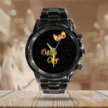 Discover back to school game over Calendar Steel Band Watch