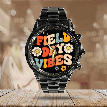 Discover Field Day 2023 Funny Field Day Vibes Teacher Boy Calendar Steel Band Watch