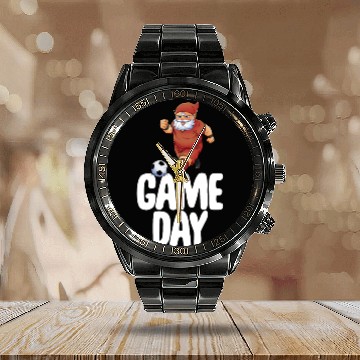 Discover Game Day Calendar Steel Band Watch