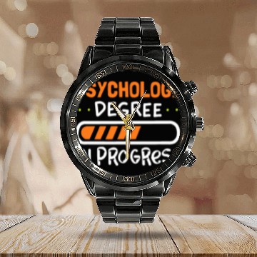 Discover Cute Psychology Themed Gift For College Studentpsy Calendar Steel Band Watch