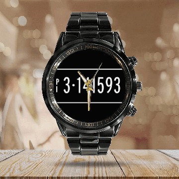 Discover Pi Day Math Number Plate Geometry Calculus Calendar Steel Band Watch