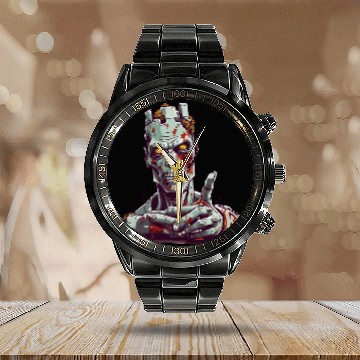 Discover Zand zombie ok Calendar Steel Band Watch