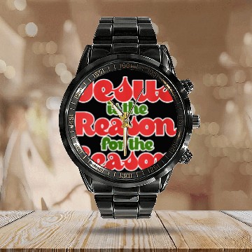 Discover Jesus Is The Reason For The Season For Calendar Steel Band Watch