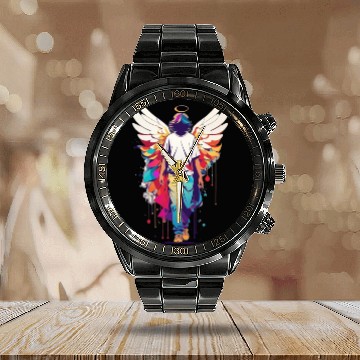 Discover Angel with no face Calendar Steel Band Watch