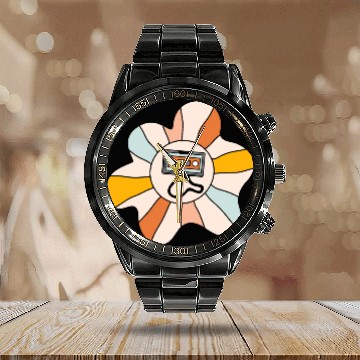 Discover Nostalgia Tape Calendar Steel Band Watch