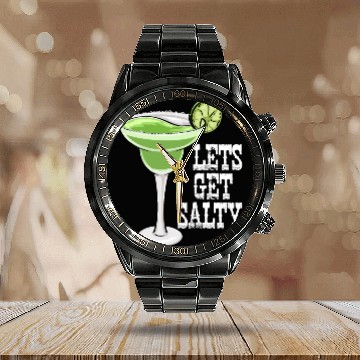 Discover Lets Get Salty Calendar Steel Band Watch