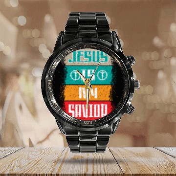 Discover Jesus Is My Savior Love Jesus Christian Christmas Calendar Steel Band Watch