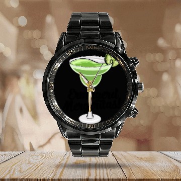 Discover Ermagerd Margarita Calendar Steel Band Watch