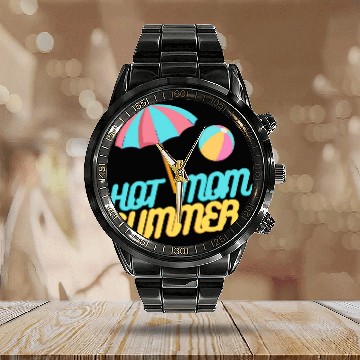 Discover HOT MOM SUMMER Calendar Steel Band Watch