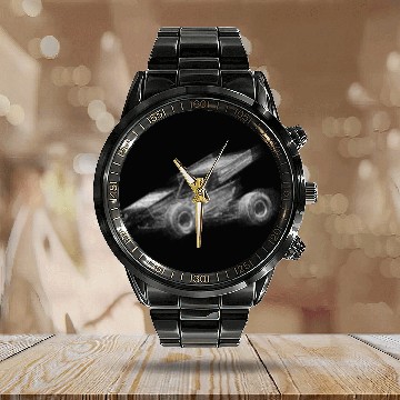 Discover Sprint Car Mom Dirt Track Racing Racing Race Day Calendar Steel Band Watch