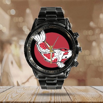 Discover Japanese Koi Fish Koi Fish Keeper Calendar Steel Band Watch
