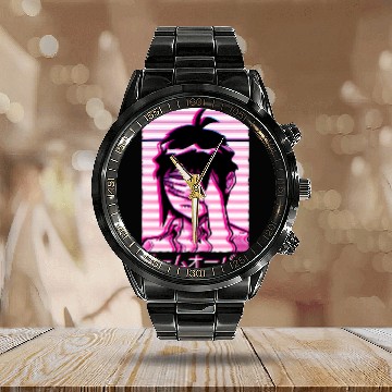 Discover Vaporwave E Japanese Aesthetic Anime Sad E Calendar Steel Band Watch