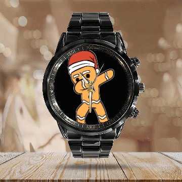 Discover Dabbing Gingerbread Performer Gift Calendar Steel Band Watch