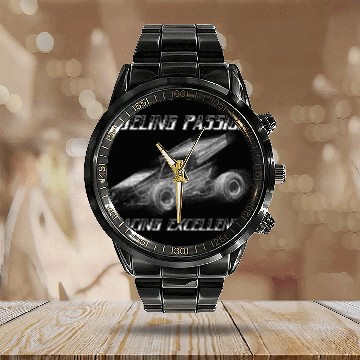 Discover Sprint Car Mom Dirt Track Racing Racing Race Day Calendar Steel Band Watch