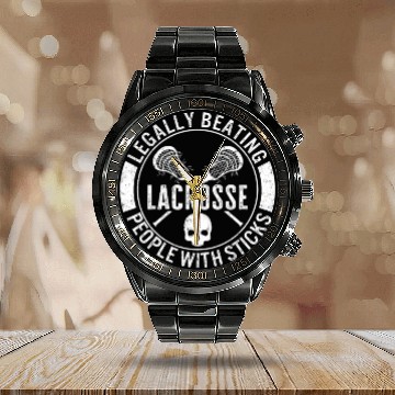 Discover Lacrosse Calendar Steel Band Watch, Legally Beating People With