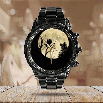 Discover moon Calendar Steel Band Watch