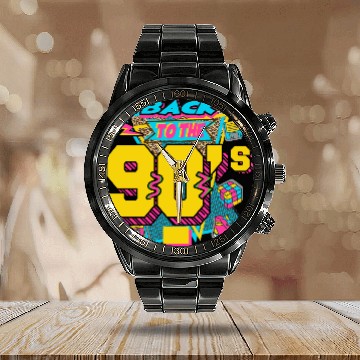 Discover back to the 90s Calendar Steel Band Watch