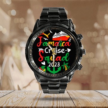 Discover Jamaica Cruise Ship Friends Vacation Calendar Steel Band Watch