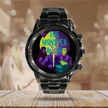 Discover monster mash Calendar Steel Band Watch