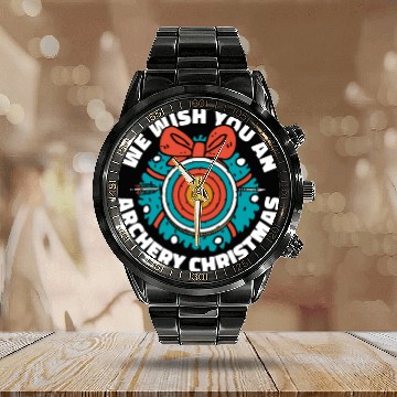 Discover Archery Xmas Archery Christmas Calendar Steel Band Watch