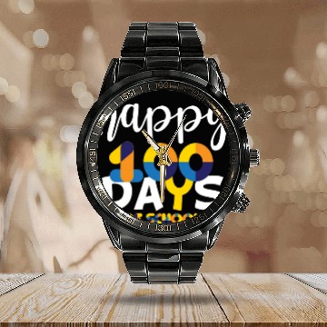 Discover Happy 100 Days Of School Calendar Steel Band Watch Teacher Team Grade