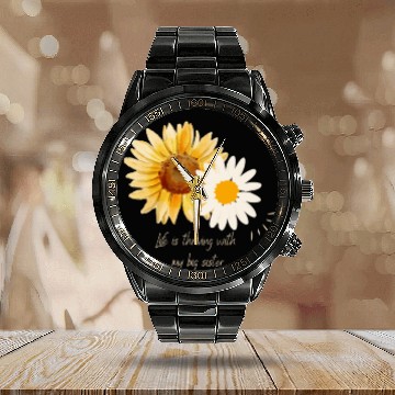 Discover Big Sister Calendar Steel Band Watch