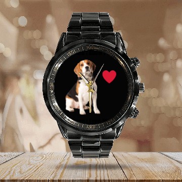Discover The More I Know People, The More I Love My Beagle Calendar Steel Band Watch