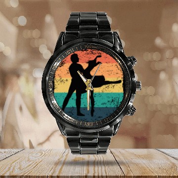 Discover Ballet Dance Couple Vintage Ballerina Calendar Steel Band Watch