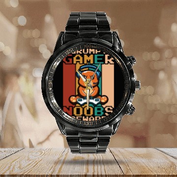 Discover Gaming, Gaming, Video Game, Grumpy Cat Gamer Calendar Steel Band Watch