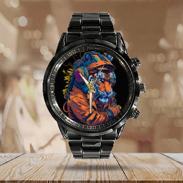 Discover splash tiger street Calendar Steel Band Watch