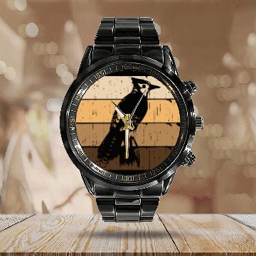 Discover Bird Woodpecker Art Budgie Hummingbird Parrot Calendar Steel Band Watch