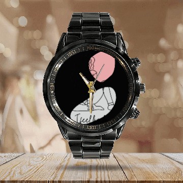 Discover i feel lonely Calendar Steel Band Watch