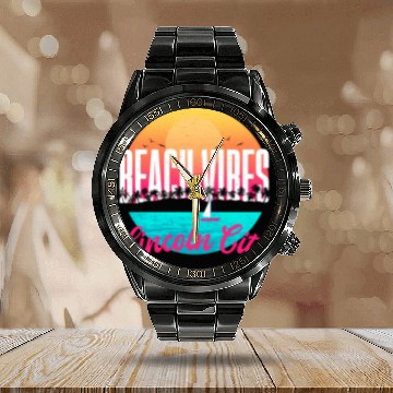 Discover Beachs Lincoln City Summer Oregon Tropical Beach Calendar Steel Band Watch