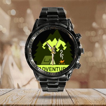 Discover Keep It Simple (Adventure) Calendar Steel Band Watch