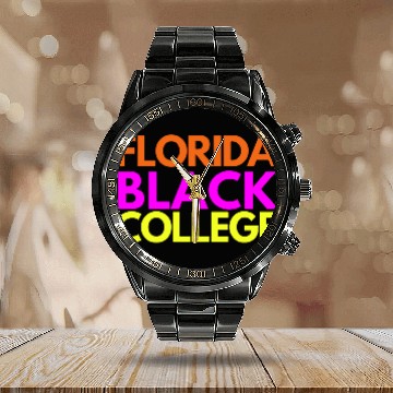 Discover Florida South Black College (Crossfit edition) Calendar Steel Band Watch