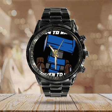 Discover Sprint Car Mom Dirt Track Racing Racing Race Day Calendar Steel Band Watch