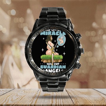 Discover Infant Loss Miscarriage Awareness Pregnancy Loss Calendar Steel Band Watch