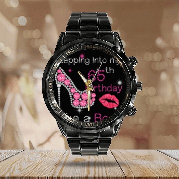 Discover Stepg Into My 65th Like A Boss 65 Calendar Steel Band Watch