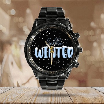Discover Hello winter Calendar Steel Band Watch