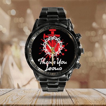 Discover Thank You Jesus Love Jesus ChristianChristmas Calendar Steel Band Watch