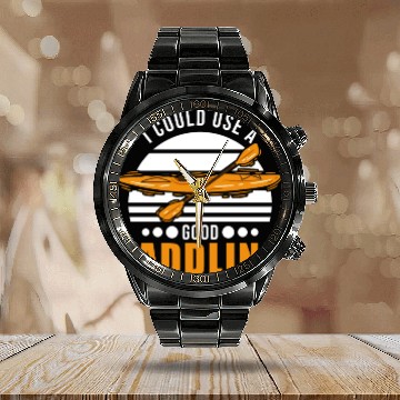 Discover I Could Use A Good Paddling Kayak Kayaker Calendar Steel Band Watch
